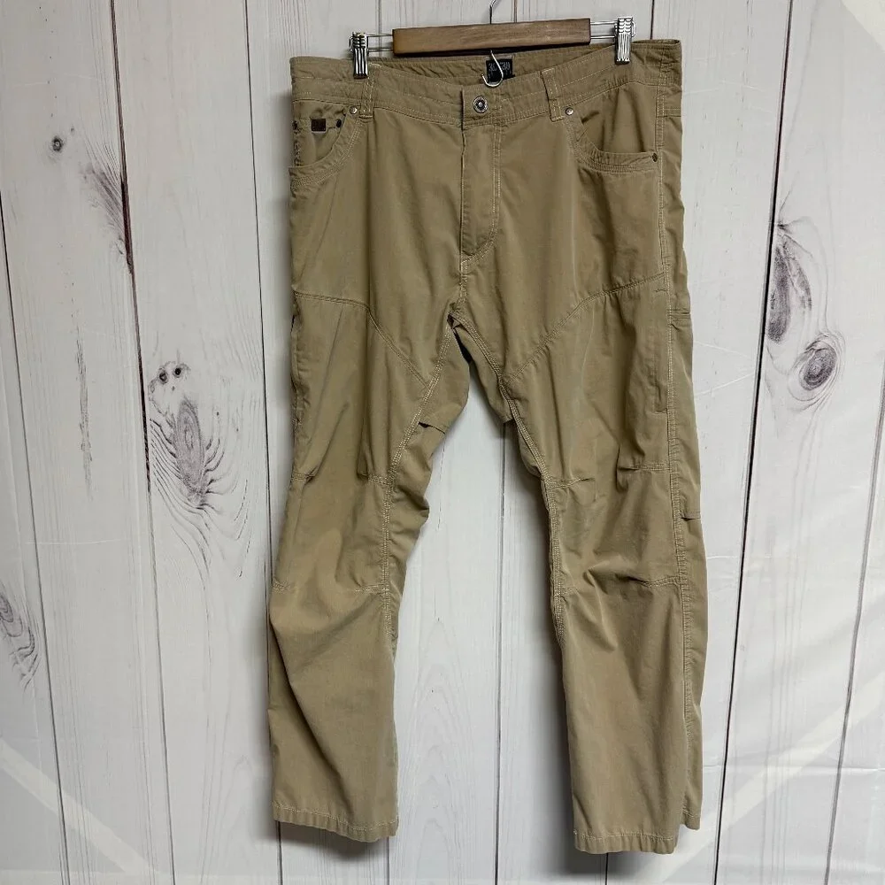 KÜHL Konfidant Air Pants Men’s 36x30 Beige Vented‎ Hiking Work Outdoor